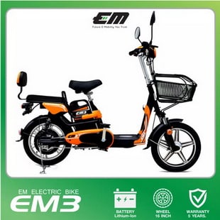 จักรยานไฟฟ้า Electric Bicycle EM3 E Bike สำหรับเดินทางระยะใกล้ ประหยัดพลังงาน