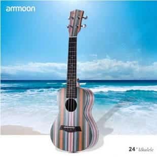 Ammoon Colorized 24" Acoustic Soprano Ukulele