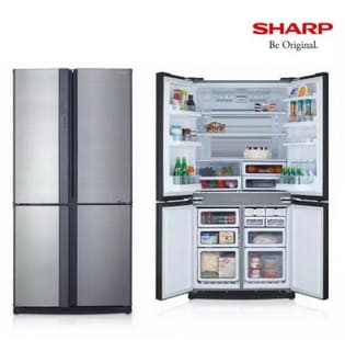 SHARP Multi Door Refrigerato ตู้เย็น ขนาด 20.5 คิว รุ่น SJ-FX74T-SL