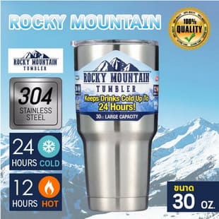 Rocky Mountain แก้วเก็บความเย็น เก็บน้ำแข็งได้นาน 24ชั่วโมง