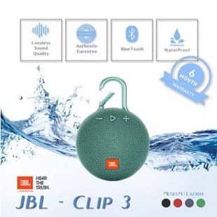 JBL Clip 3 Portable Bluetooth Speaker ลำโพงบลูทูธแบบพกพา