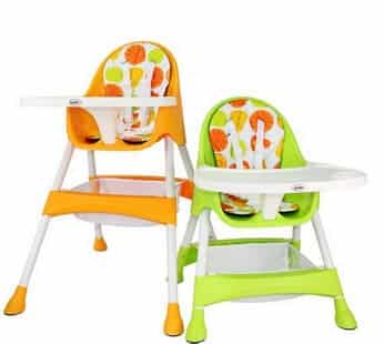 เก้าอี้ทานข้าวเด็ก Glowy รุ่น Candy Plus High Chair - Orange orange