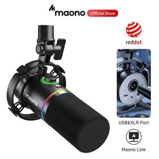 Maono PD200X ไมโครโฟนไดนามิก USB XLR RGB XLR