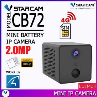 Vstarcam กล้องจิ๋วใส่ซิม SIM 4G ได้ MINI IP camera 4G รุ่น CB72