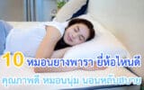 หมอนยางพารา ยี่ห้อไหนดี
