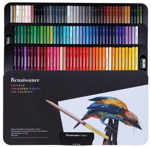 Renaissance สีไม้ ดินสอสี 120 สี