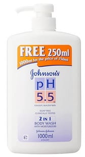จอห์นสันบอดี้แคร์ ครีมอาบน้ำ pH 5.5