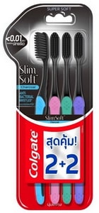 แปรงสีฟัน คอลเกต สลิมซอฟท์ ชาร์โคล