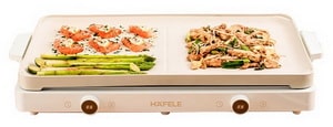 HAFELE เตาแม่เหล็กไฟฟ้า 2 หัว พร้อมกระทะปิ้งย่างบาร์บีคิว