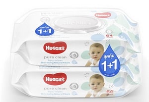 ทิชชู่เปียก Huggies Pure Clean Baby wipes