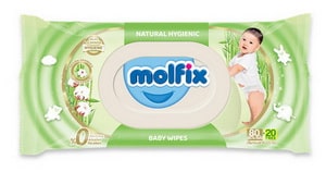 Molfix ทิชชู่เปียก Natural Hygienic Baby Wipes