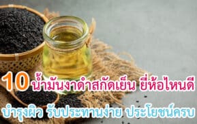 น้ำมันงาดำสกัดเย็น ยี่ห้อไหนดี