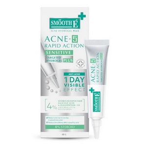 เจลแต้มสิว Smooth E Acne-5 Rapid Action Plus