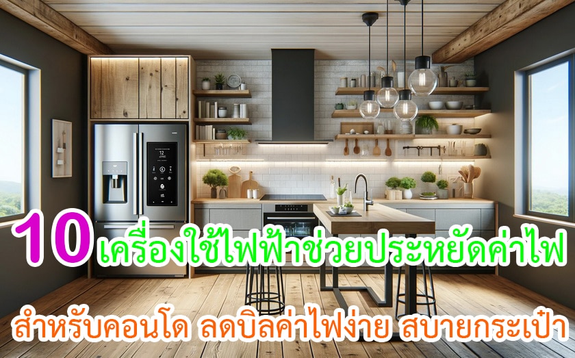 เครื่องใช้ไฟฟ้าที่ช่วยประหยัดค่าไฟสำหรับคอนโด