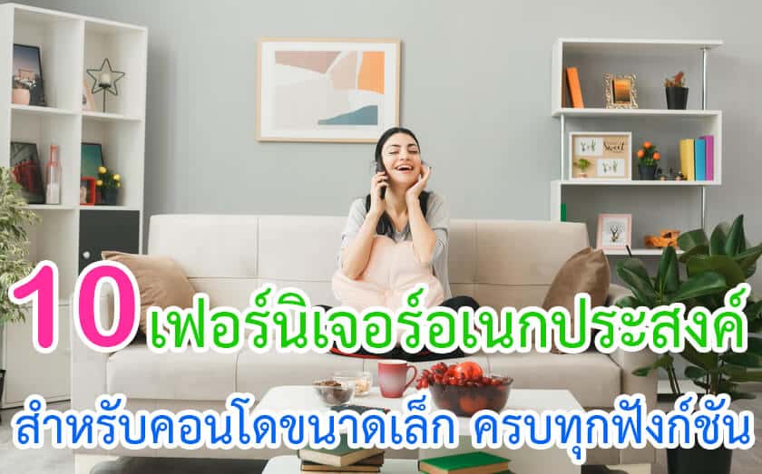 เฟอร์นิเจอร์อเนกประสงค์สำหรับคอนโดขนาดเล็ก
