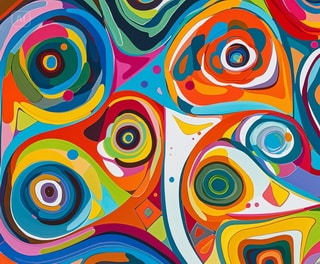 ภาพวาดศิลปะแนว Abstract หรือ Minimal Art