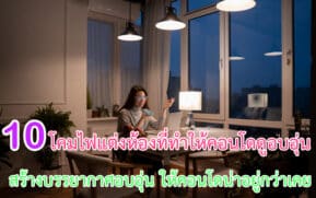 โคมไฟแต่งห้องที่ทำให้คอนโดดูอบอุ่น