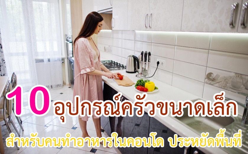 อุปกรณ์ครัวขนาดเล็กสำหรับคนทำอาหารในคอนโด