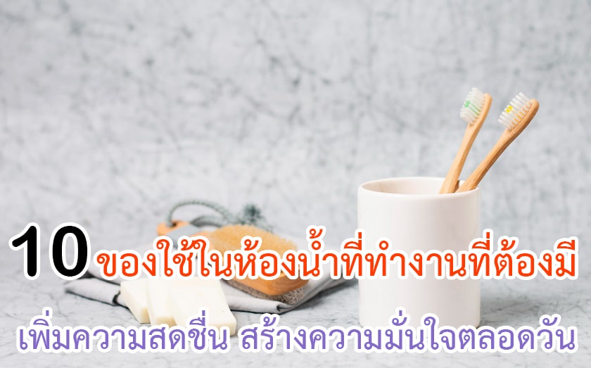 ของใช้ในห้องน้ำที่ทำงานที่ต้องมี